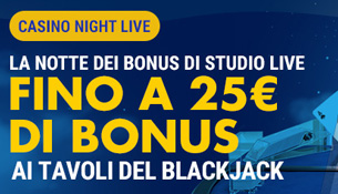 Studio live Casinò Night Live