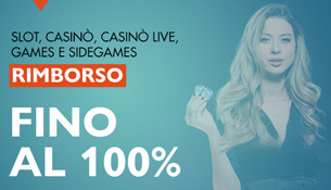 Rimborso Casinò fino al 100%