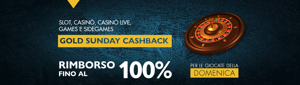 Anche la domenica diventa giorno di rimborso! Per le giocate del mattino riceverai un bonus da giocare nel pomeriggio