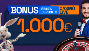 Bonus registrazione Casinò Live